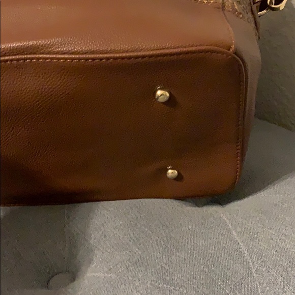 1 LEFT💕Two-Tone Brown Satchel 💕 - Picture 7 of 7